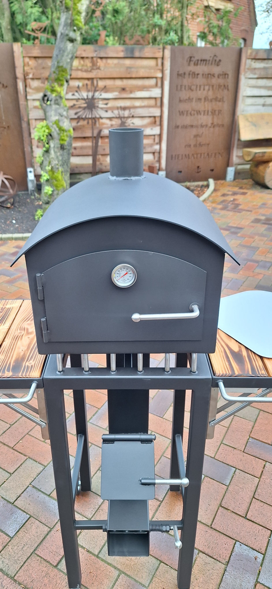 Rocket Stove Station with Pizza oven & Grill attachment