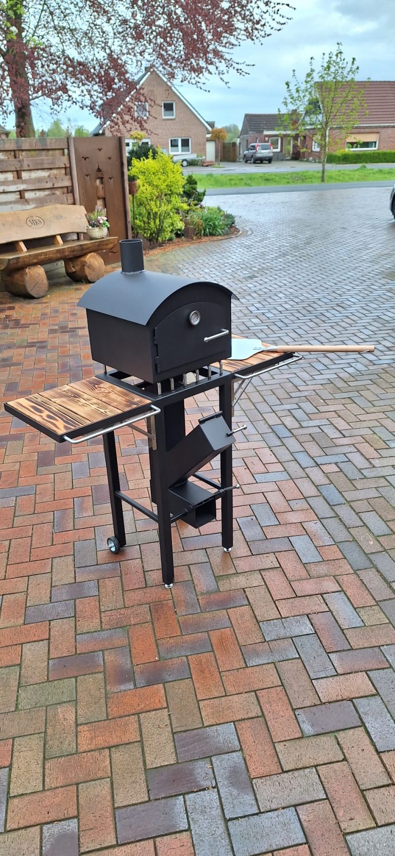Rocket Stove Station with Pizza oven & Grill attachment
