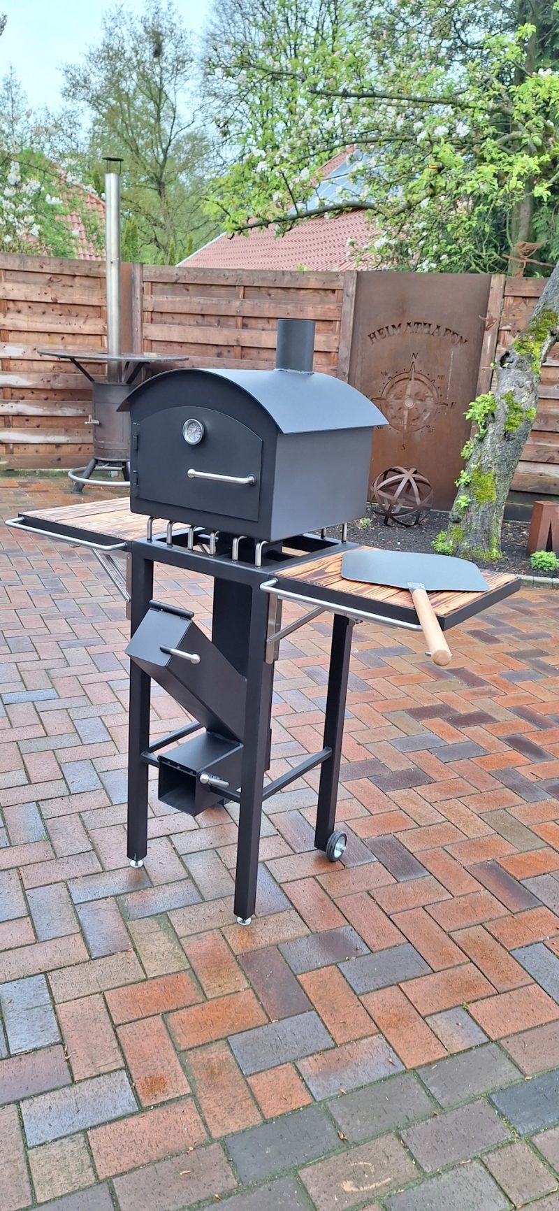 Rocket Stove Station with Pizza oven & Grill attachment