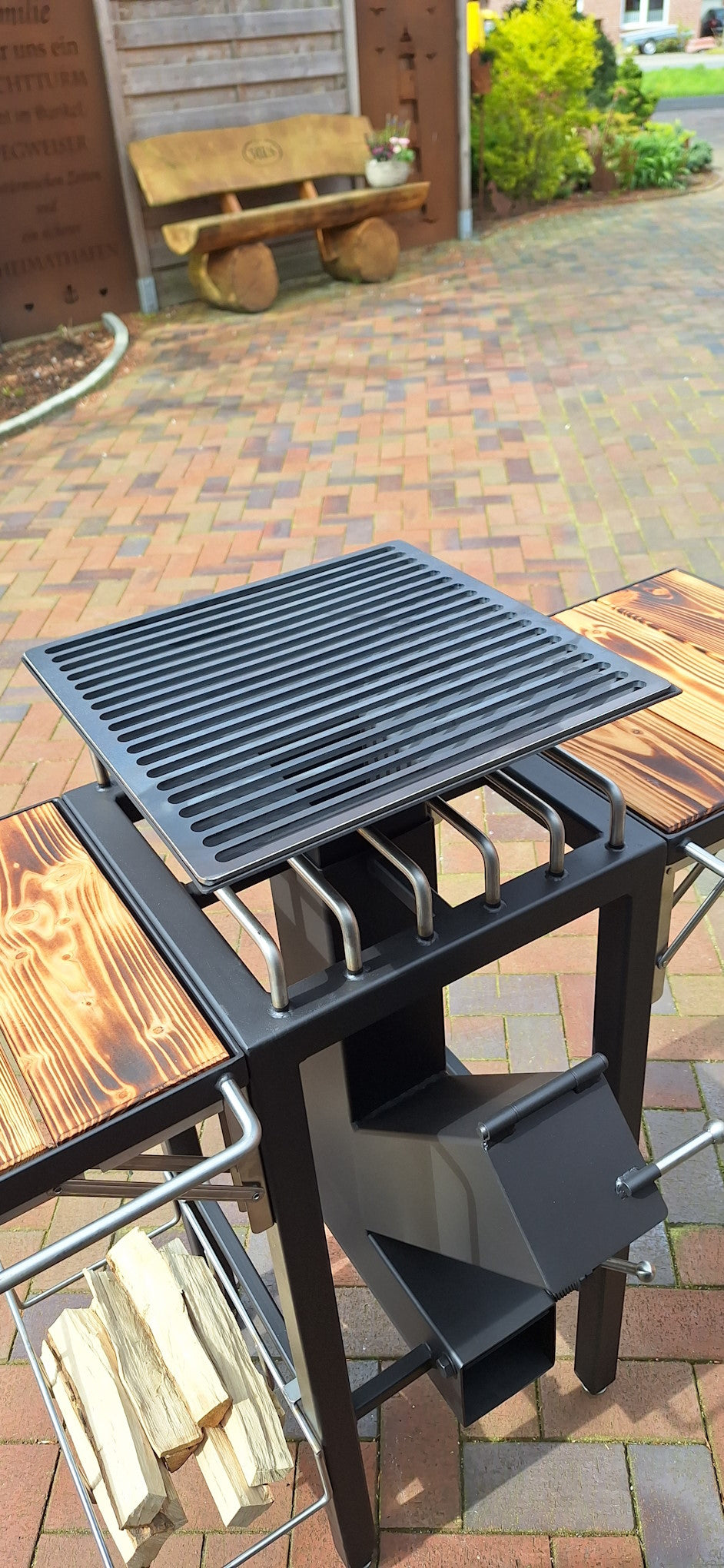 Rocket Stove Station with Pizza oven & Grill attachment