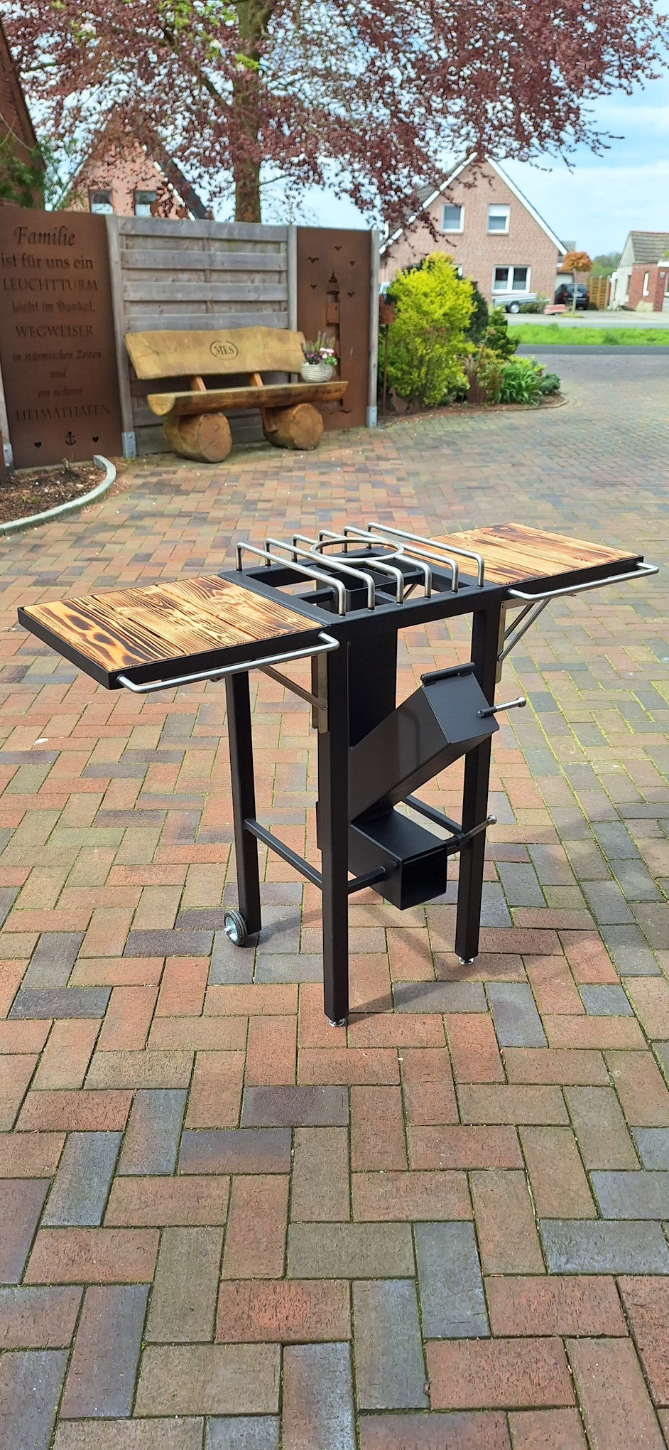 Rocket Stove Station with Pizza oven & Grill attachment