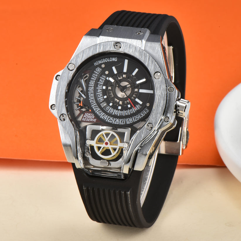 Men’s Stylish Quartz Watch with Mechanical Styling