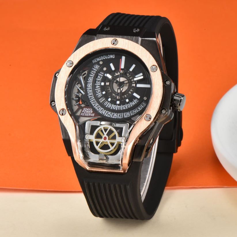 Men’s Stylish Quartz Watch with Mechanical Styling