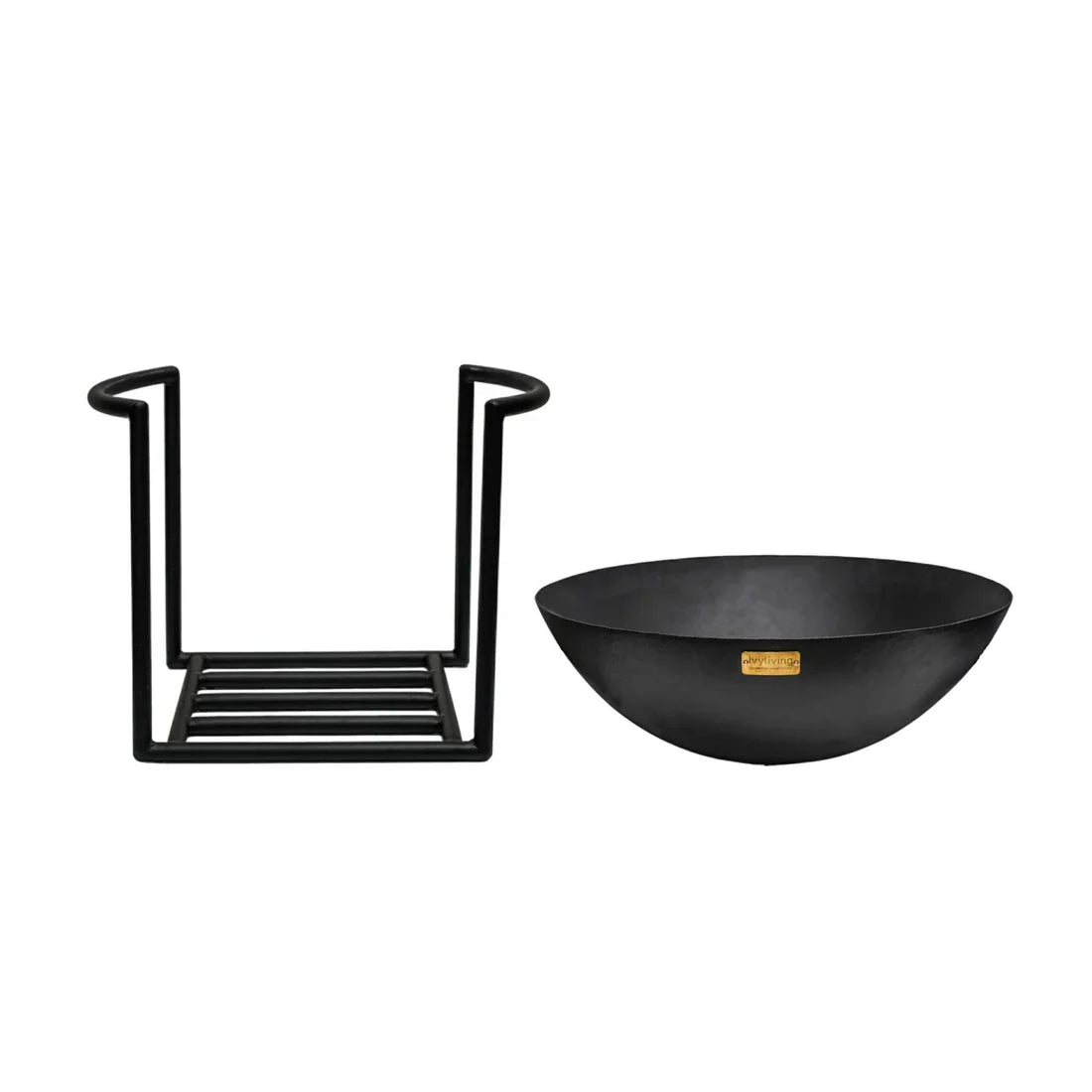 Ivyline, Outdoor Cast Iron Firebowl on Stand