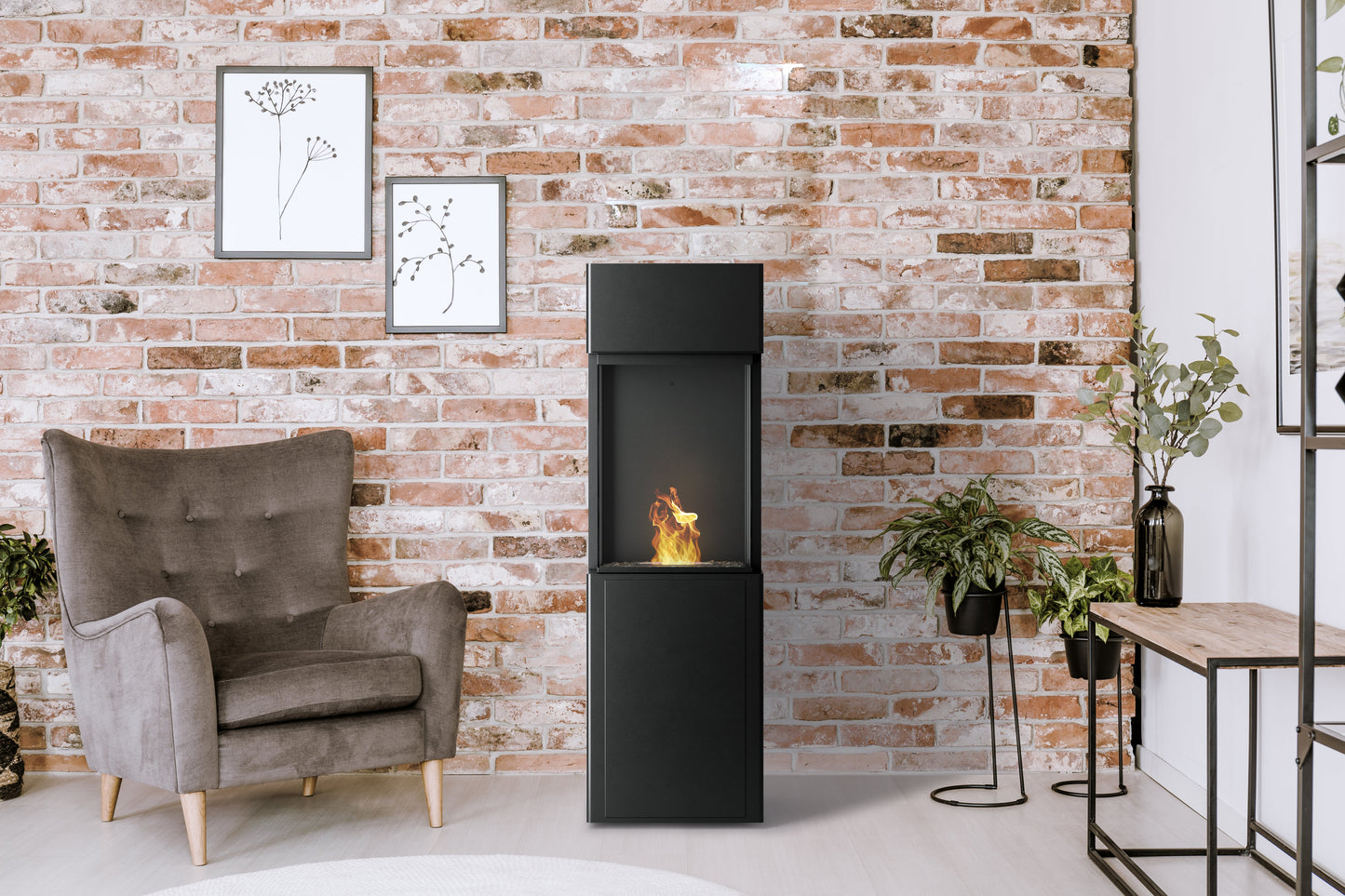 Arcticon, Freestanding BEV Fireplace | Planika