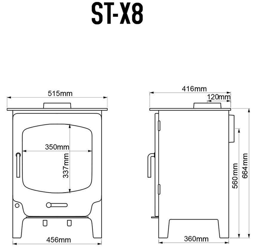 Saltfire ST-X8 Eco Multi-Fuel Stove