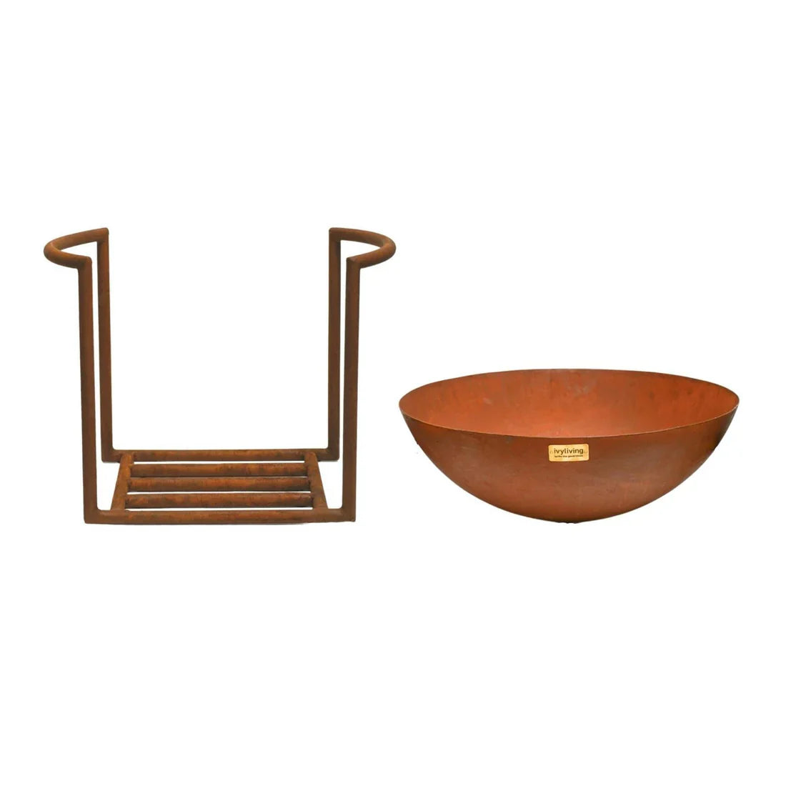 Ivyline, Outdoor Cast Iron Firebowl on Stand