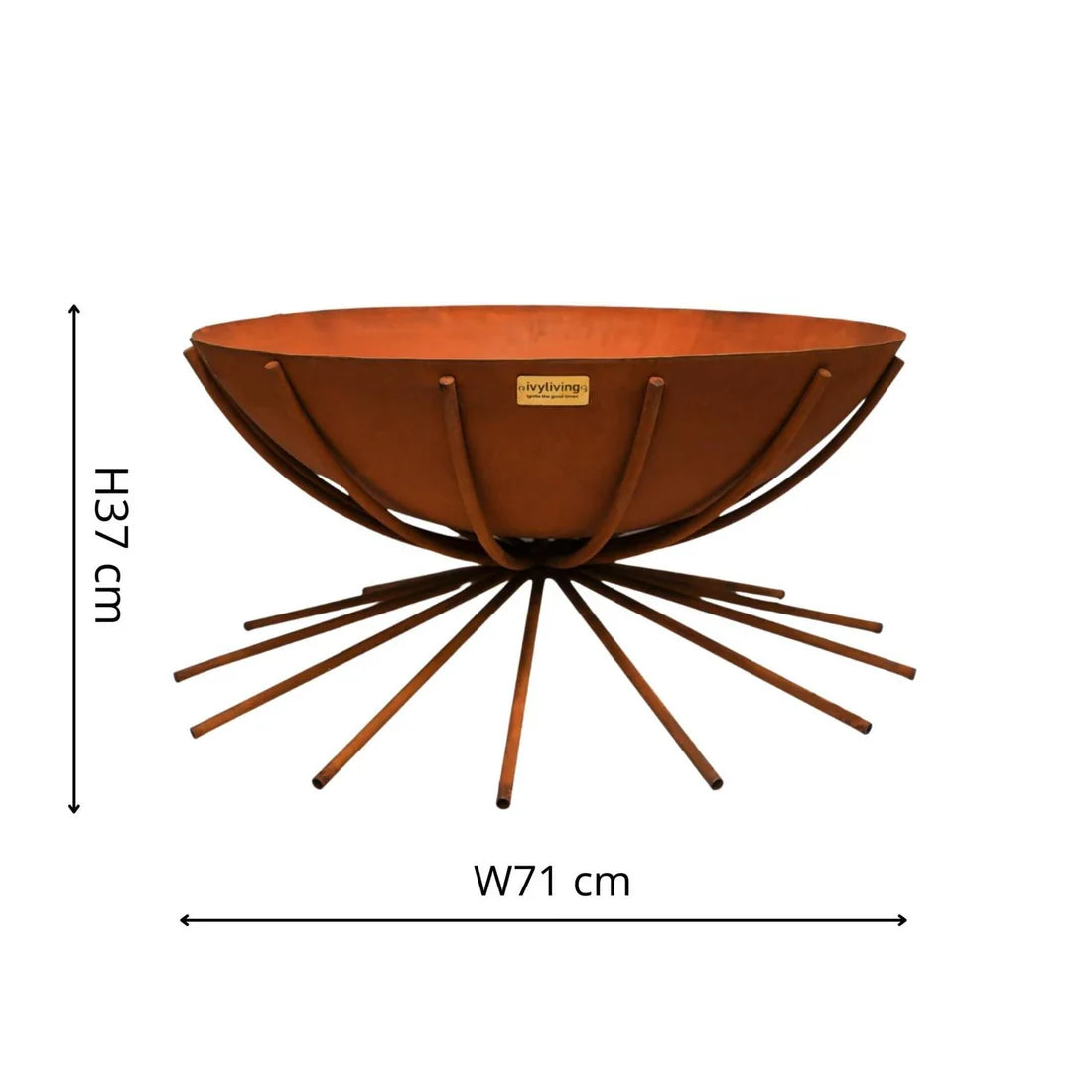 Ivyline, Outdoor Metal Dakota Firebowl