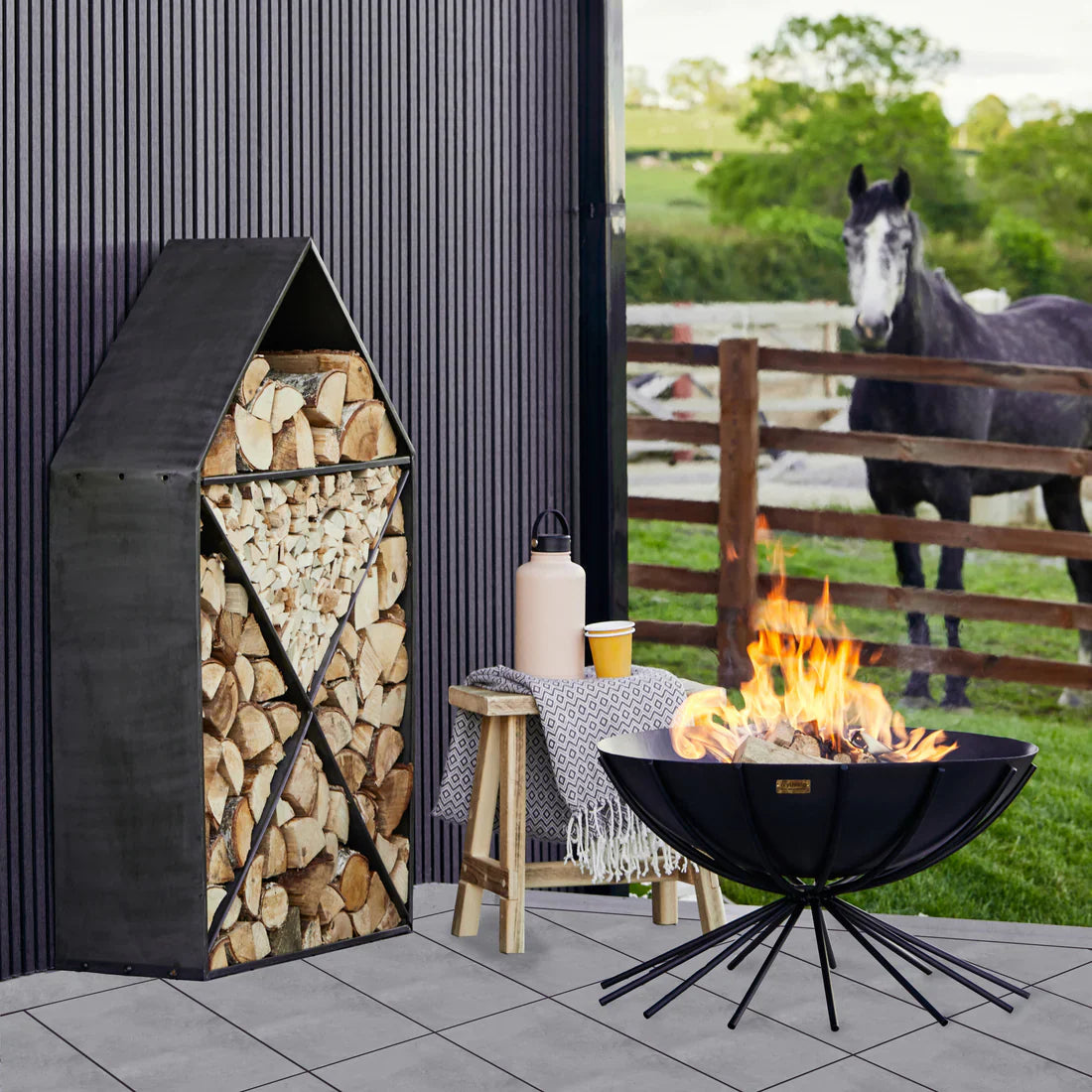 Ivyline, Outdoor Metal Dakota Firebowl