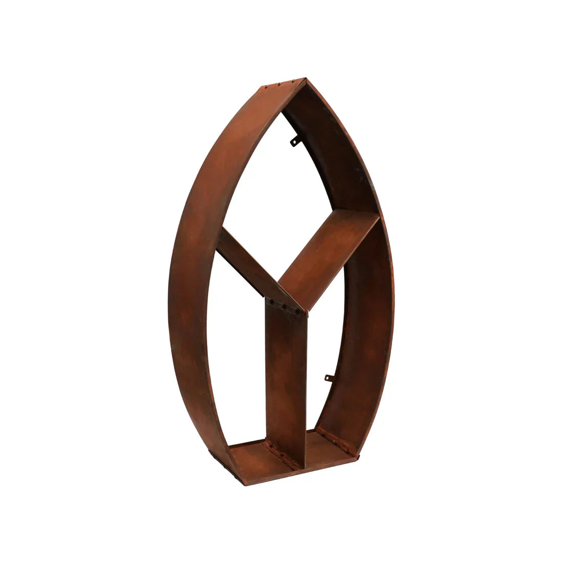 Ivyline, Leaf Arch Sculptural Log Storage Natural Rust