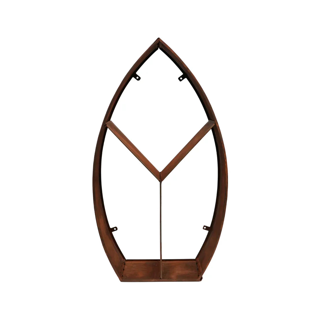 Ivyline, Leaf Arch Sculptural Log Storage Natural Rust