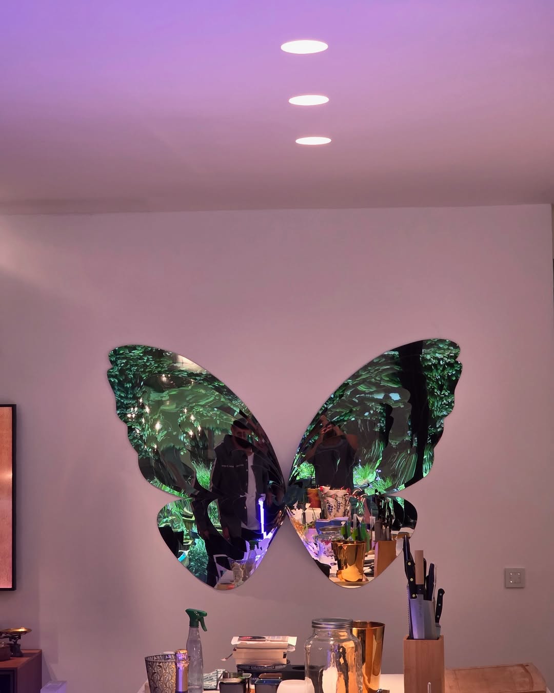 Butterfly mirror-effect