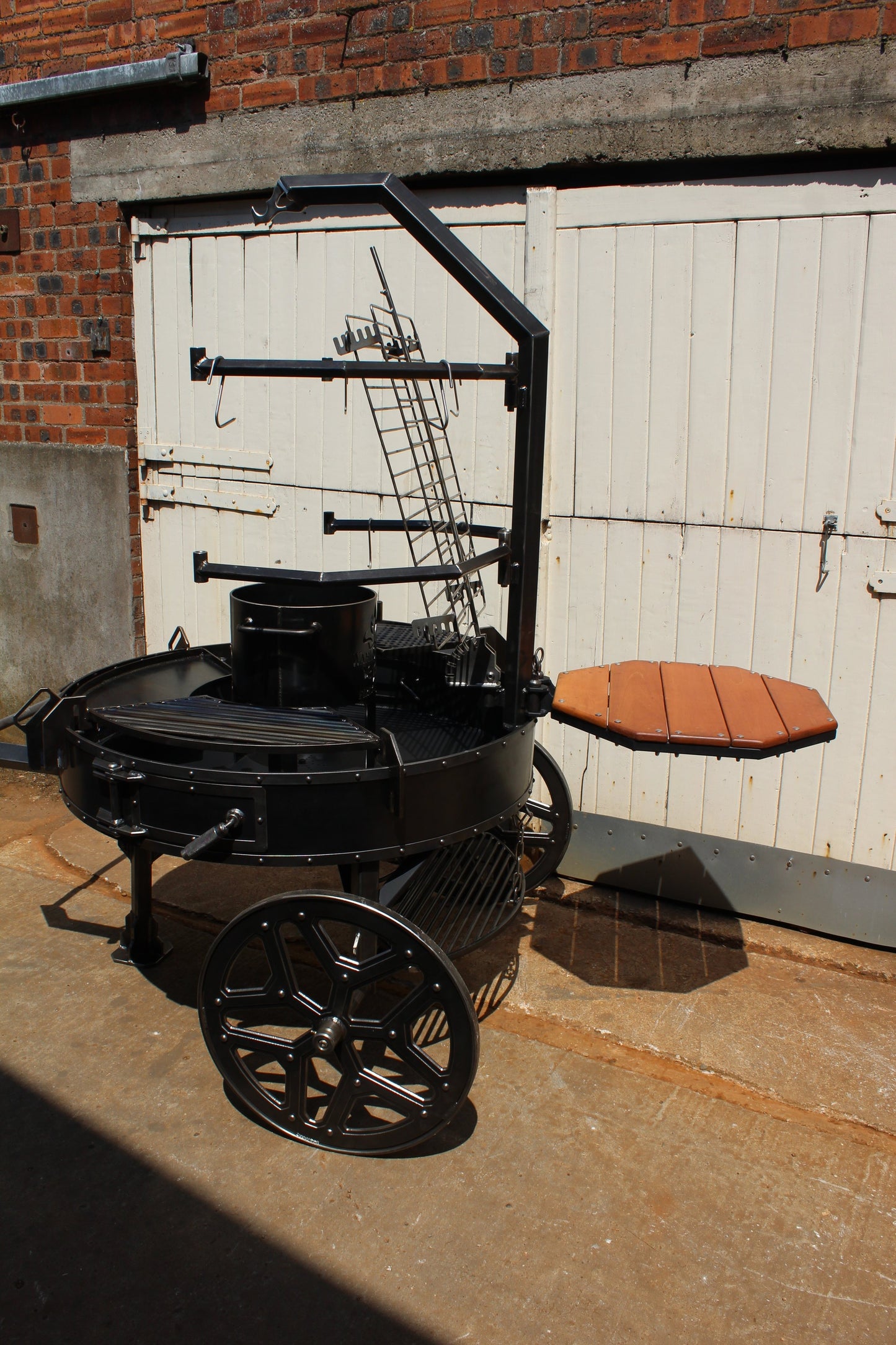 The Ultimate Grill in outdoor Cooking fully loaded with cooking attachments!