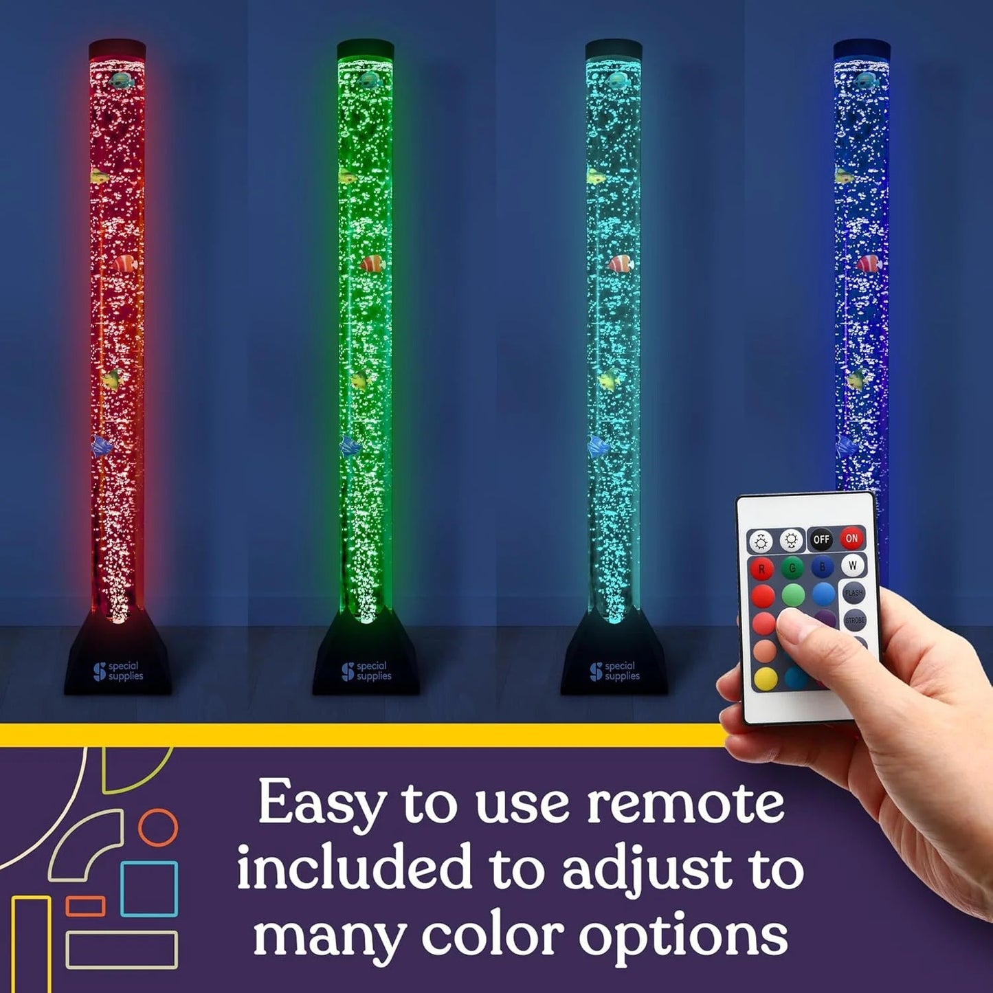 Aquarium Sensory Fish Bubble Light Tube