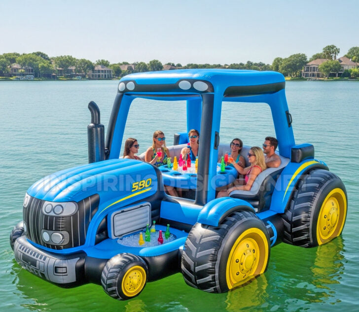 Inflatable Tractor Lake Floats