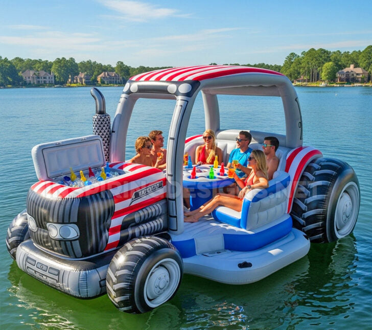 Inflatable Tractor Lake Floats