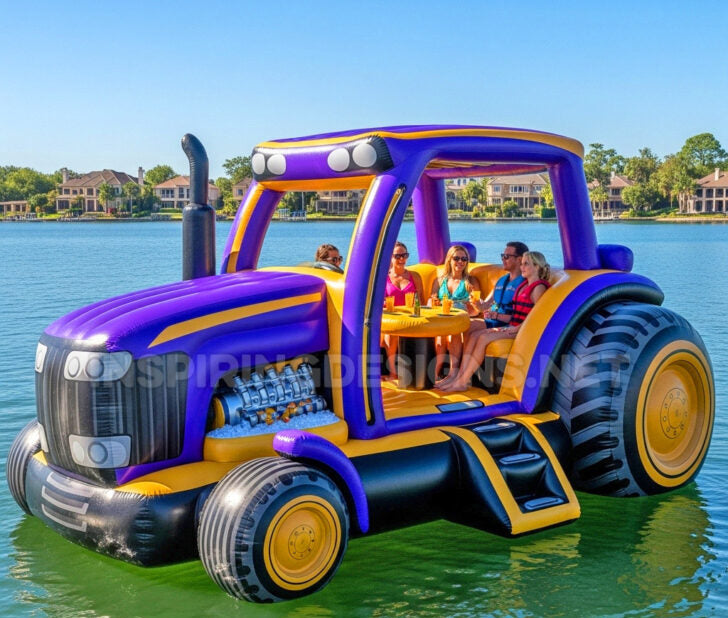 Inflatable Tractor Lake Floats