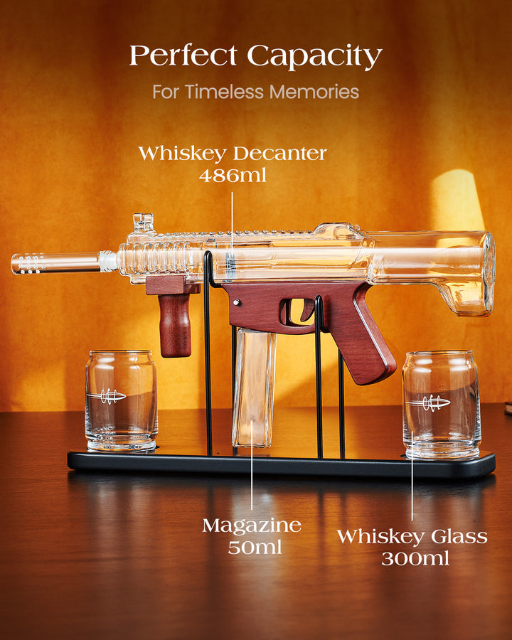 16.4 Oz UDP-9 Whiskey Decanter Set, Unique Gift for Men Dad