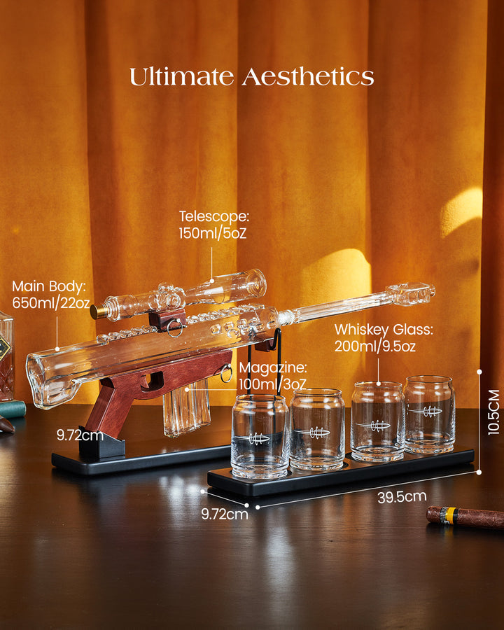 16.4 Oz UDP-9 Whiskey Decanter Set, Unique Gift for Men Dad