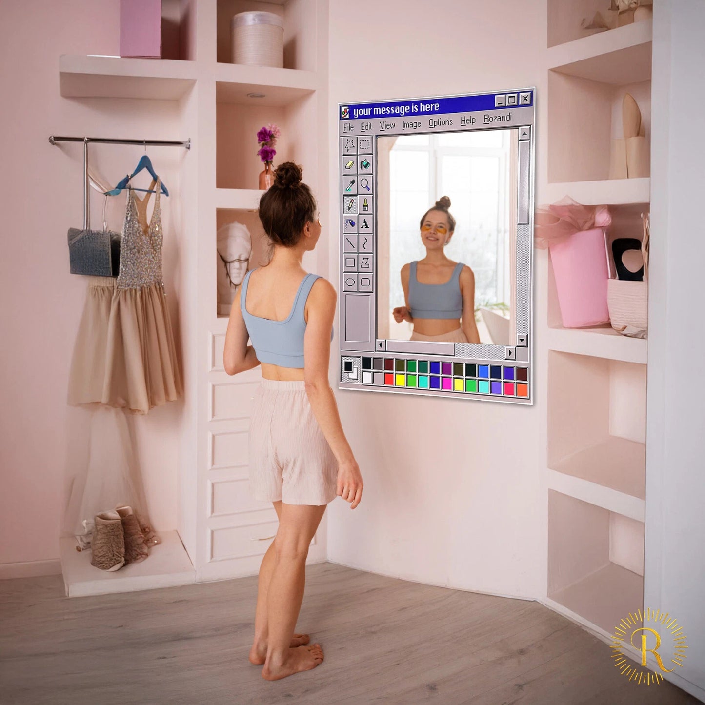 Window95 MS Paint Mirror