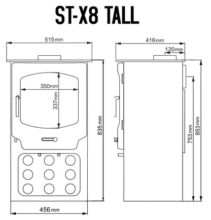 Saltfire ST-X8 Eco Multi-Fuel Stove