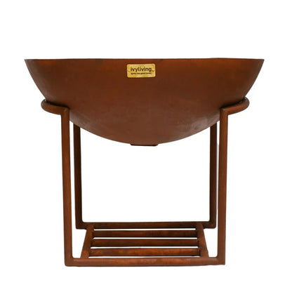 Ivyline, Outdoor Cast Iron Firebowl on Stand