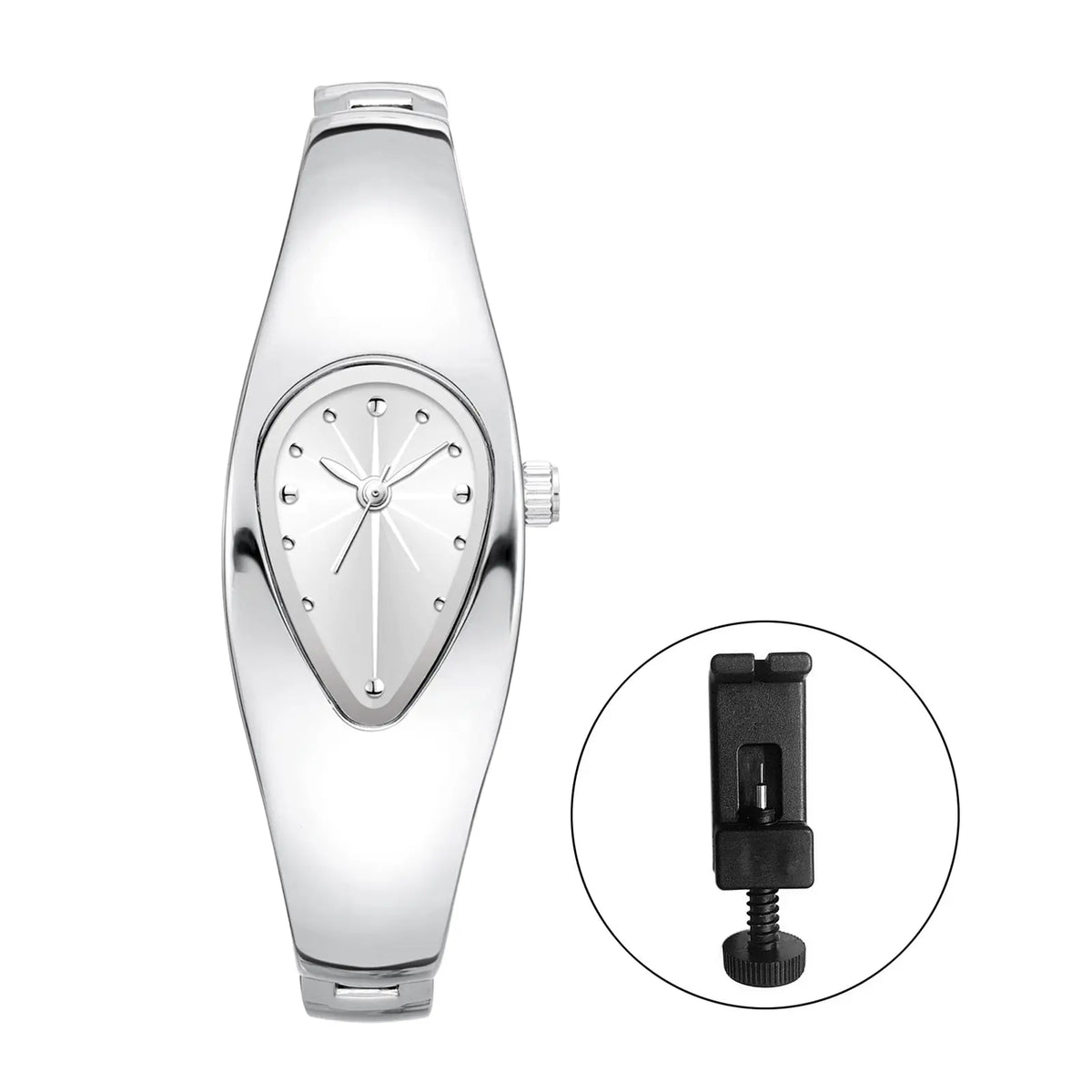 Women's Teardrop Oval Bracelet Watch