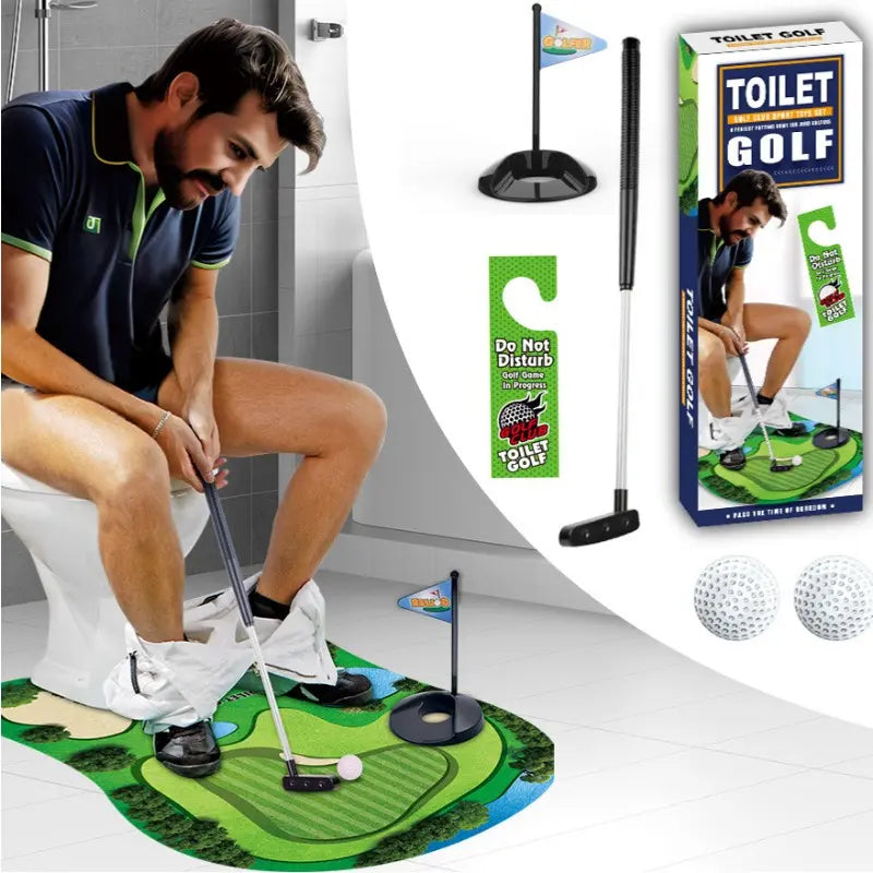 Mini Toilet Golf Set 6-Piece Desk Putting Game