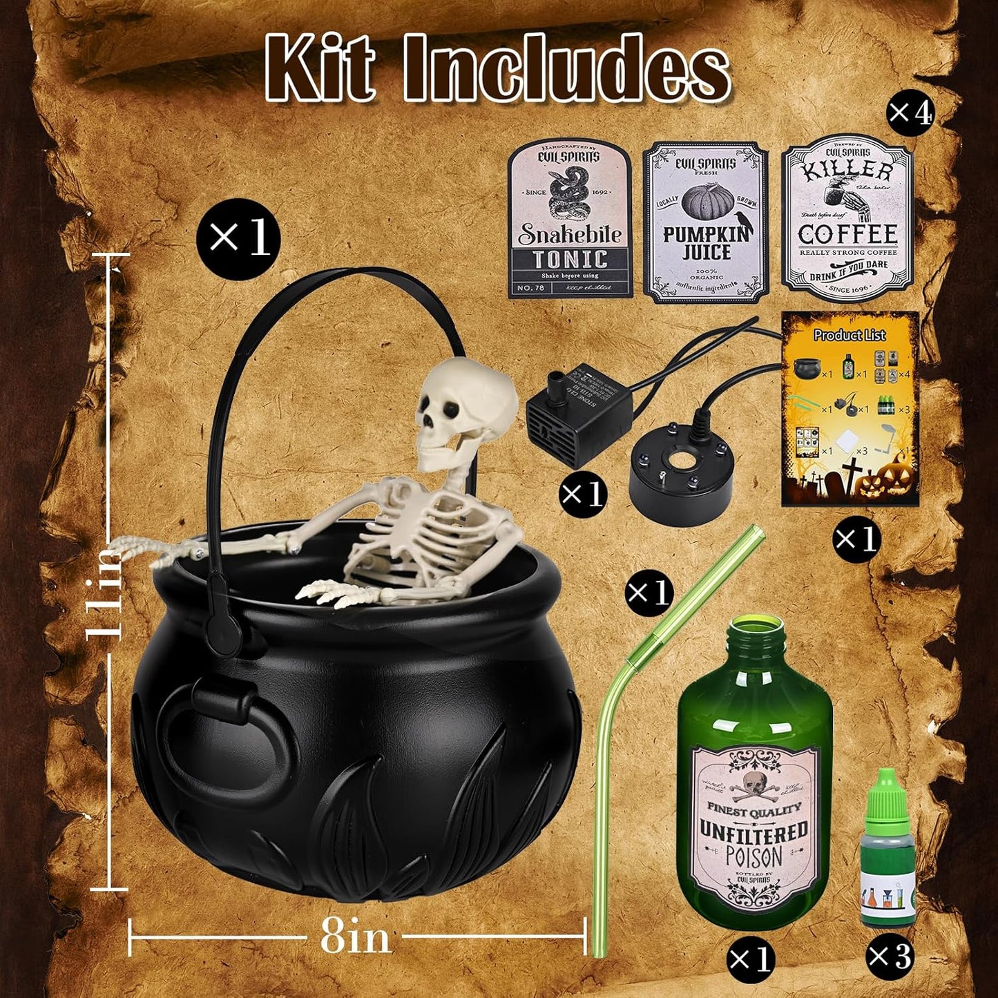 Halloween Decorations Indoor 4 piece set