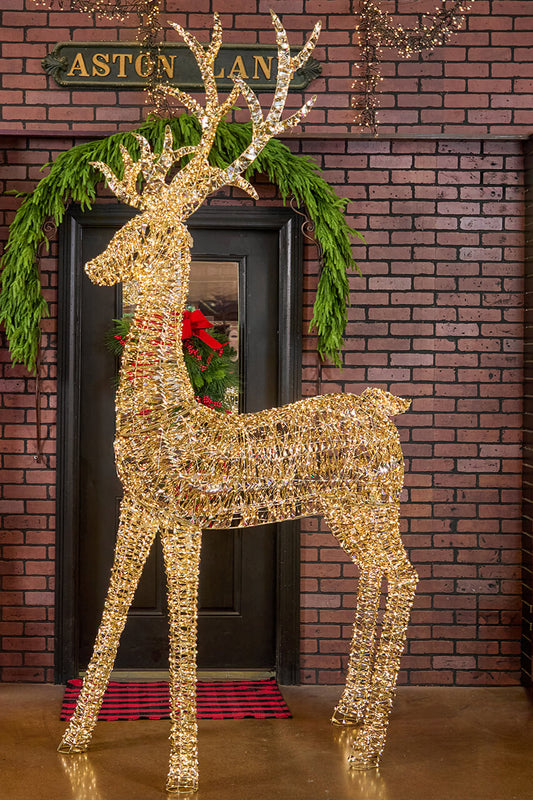 8.9' LED Standing Reindeer