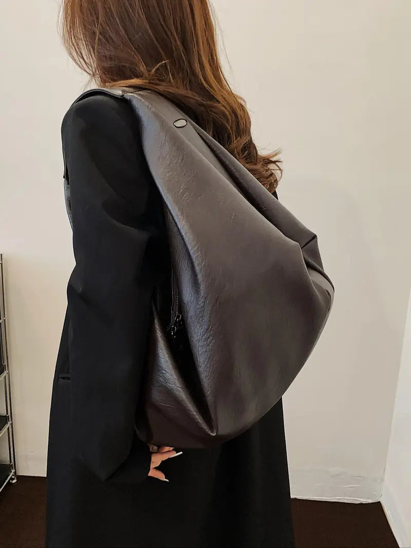 Women's Solid Color Shoulder Bag