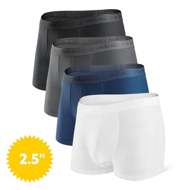 Men's Dual Pouch Micro Modal Trunks - 4-Pack