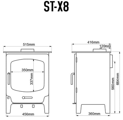 Saltfire ST-X8 Eco Multi-Fuel Stove