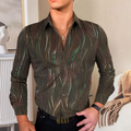 Iridescent Stream Pattern Party Shirt