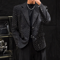 Heavy‑Duty Rhinestone Loose Blazer