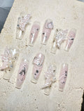Crystal Butterfly Press On Nails