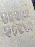 Mini Pearl Press On Nails