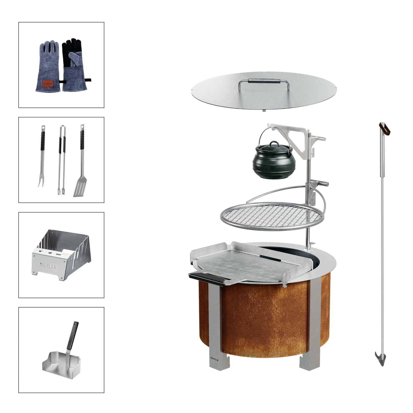 Stainless Steel Smokeless Fire Pit Insert