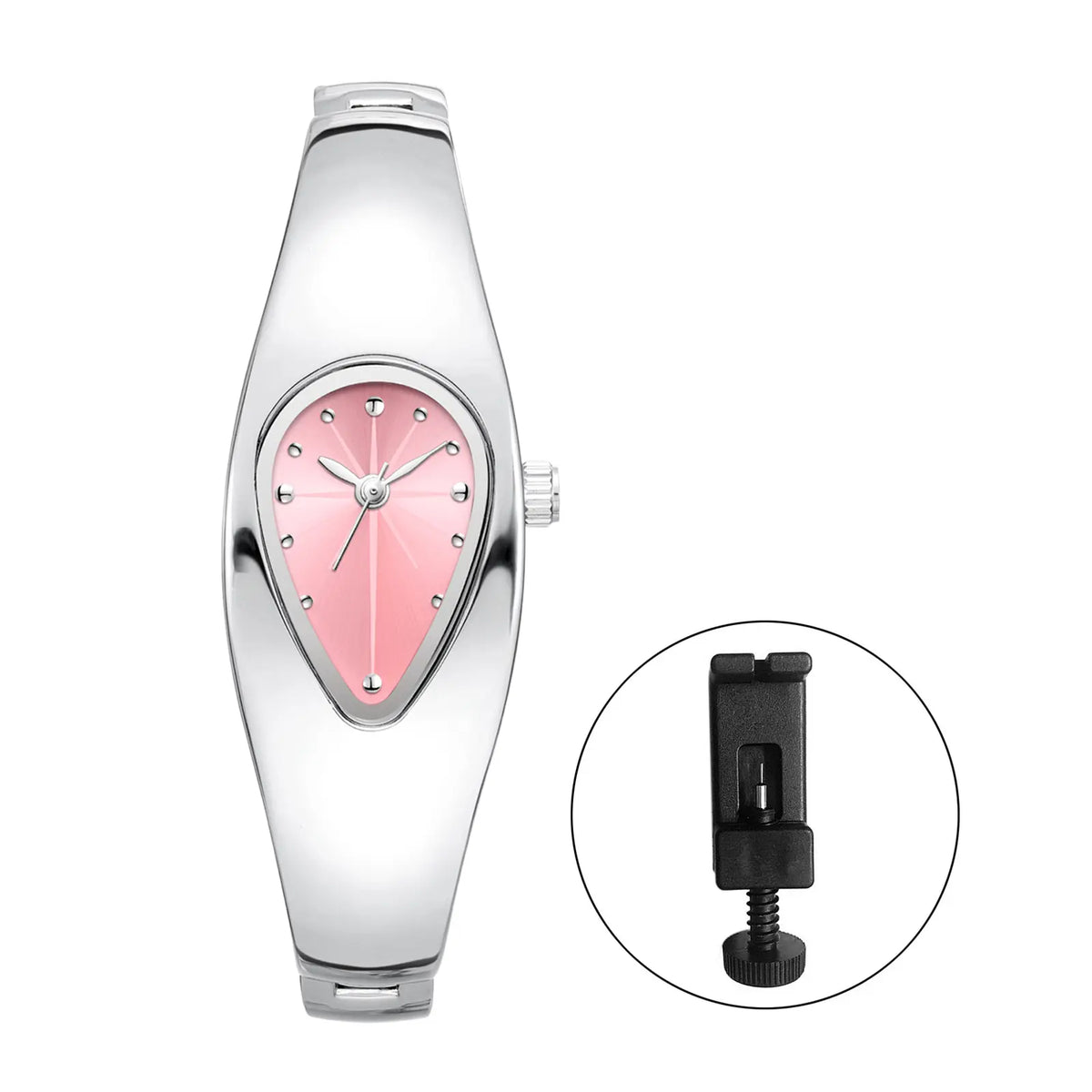 Women's Teardrop Oval Bracelet Watch