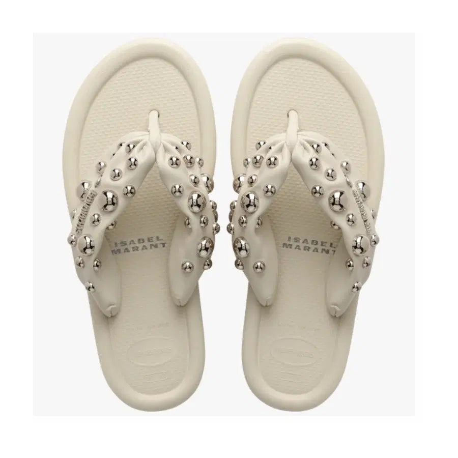 Women's Maxi Puffed Studs Flip Flops