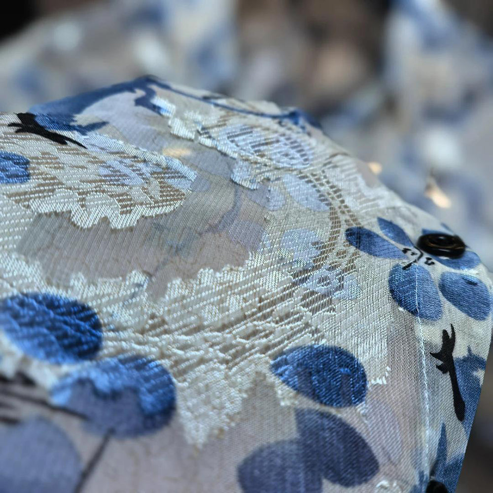 Flora Hollow‑Out Casual Shirt