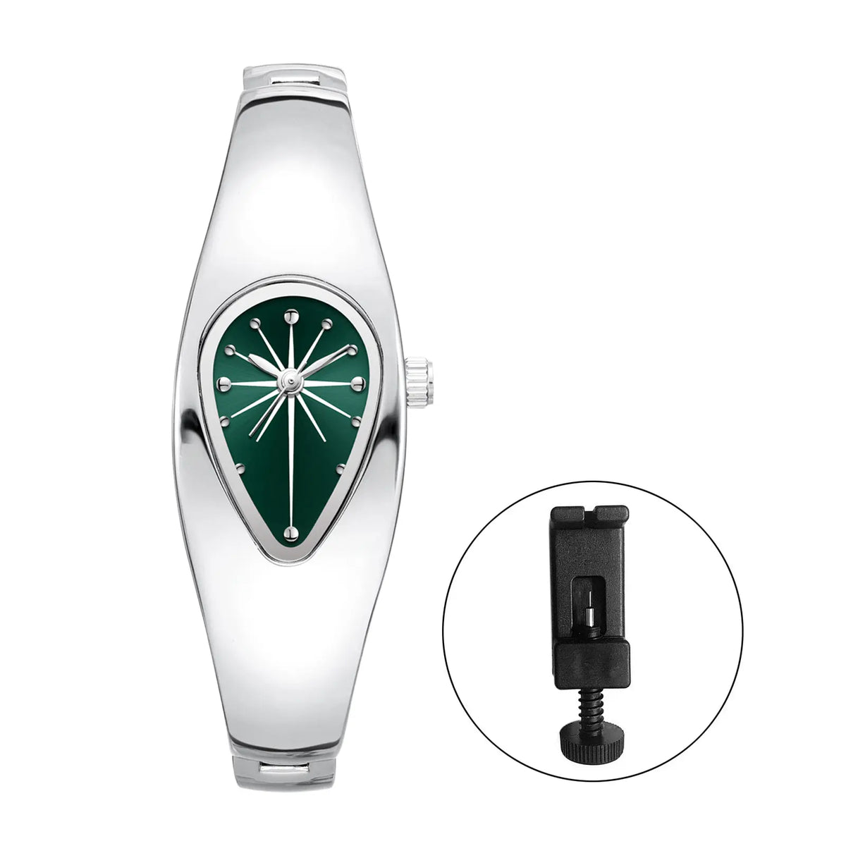 Women's Teardrop Oval Bracelet Watch