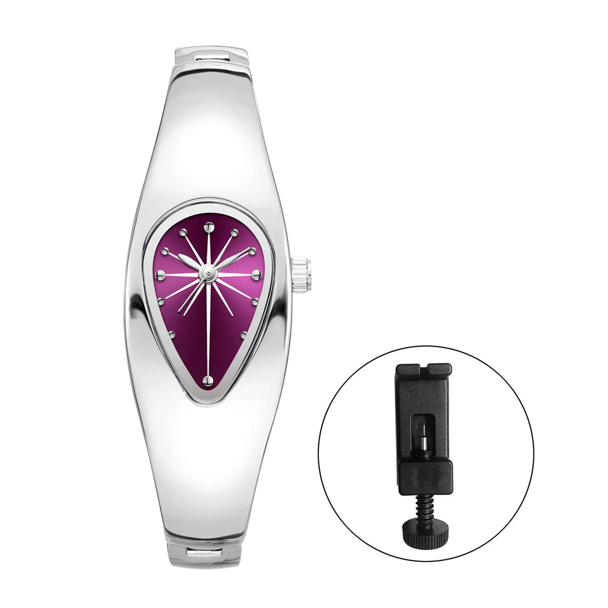 Women's Teardrop Oval Bracelet Watch