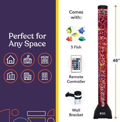 Aquarium Sensory Fish Bubble Light Tube