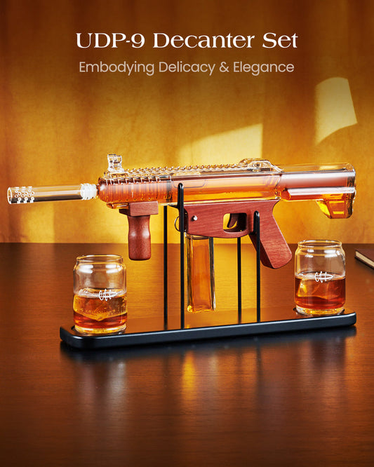 16.4 Oz UDP-9 Whiskey Decanter Set, Unique Gift for Men Dad