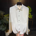 Minimal Luxury Drape Smooth Luxury Long‑Sleeve Shirt