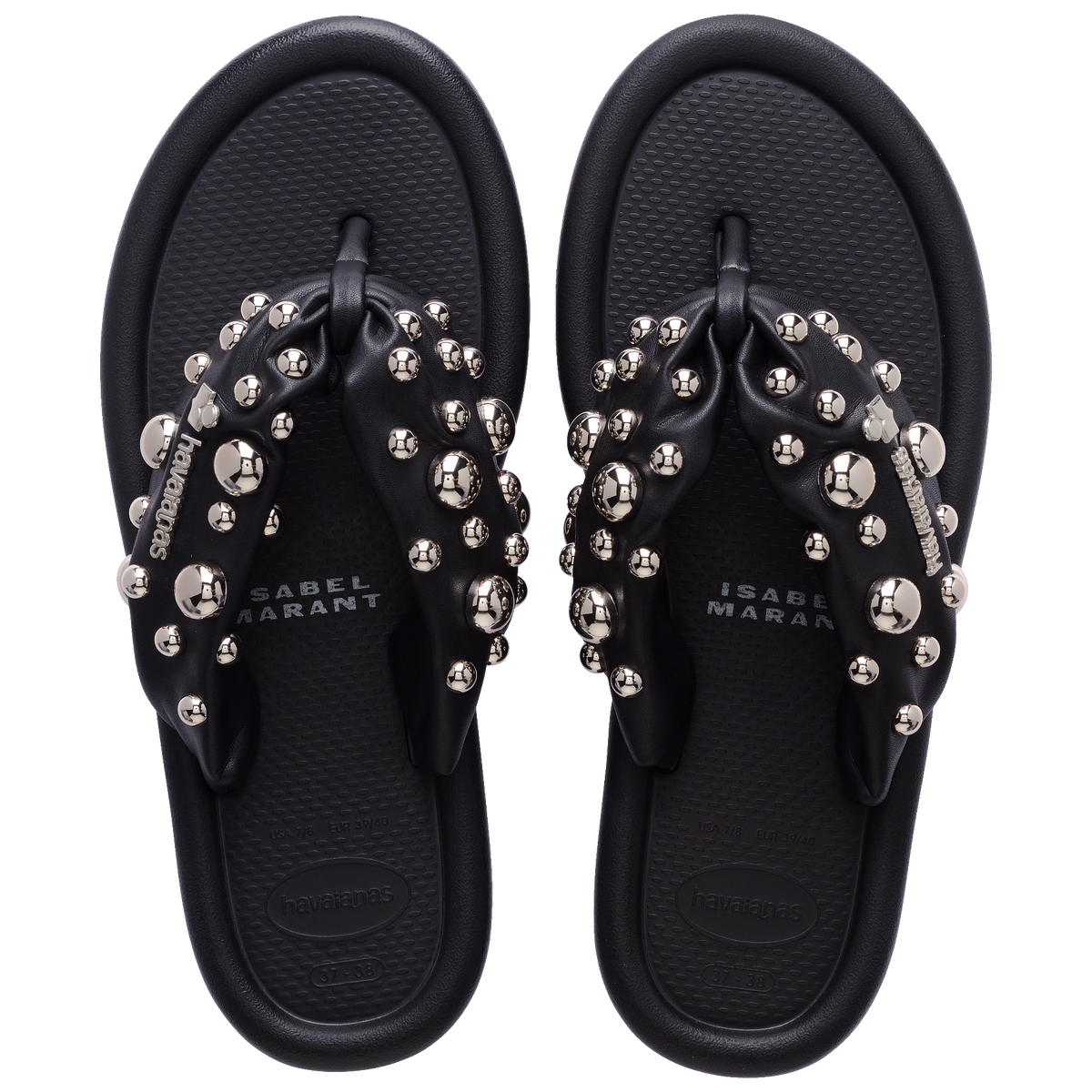 Women's Maxi Puffed Studs Flip Flops